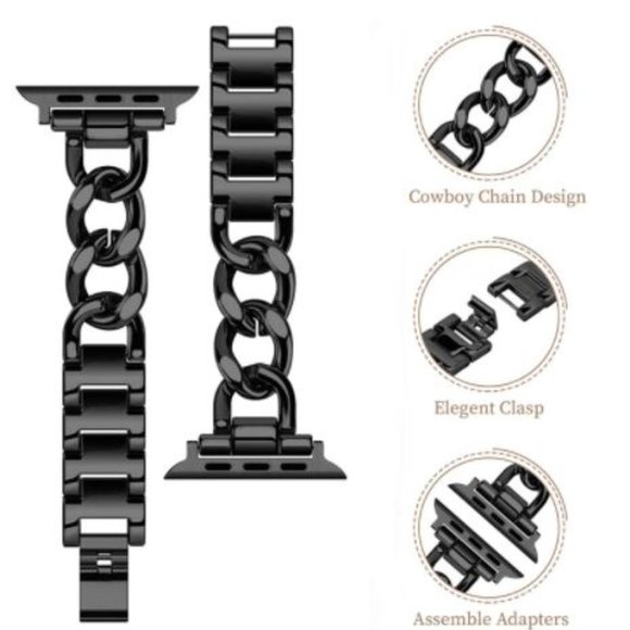 NEW Strap Chain Stainless Band For Apple Watch - S - Picture 12 of 17